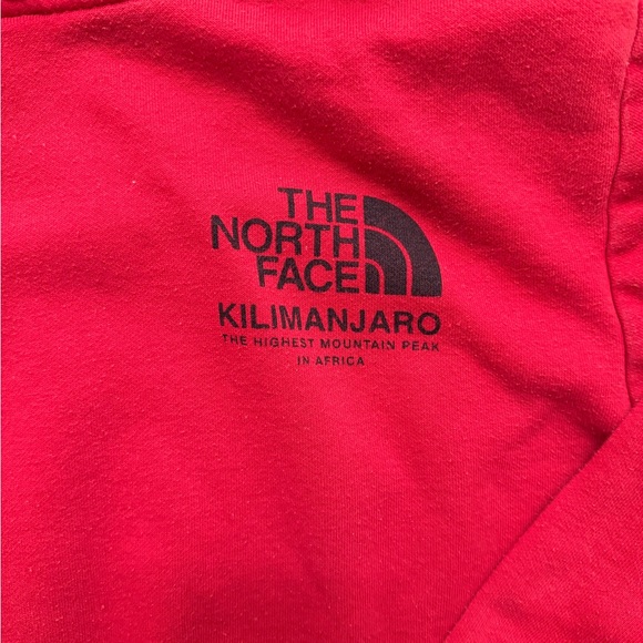 The North Face Kilimanjaro Tanzania Red Hoodie Size S Graphic Sweatshirt - Picture 3 of 8